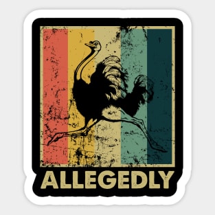 Vintage Allegedly Sticker